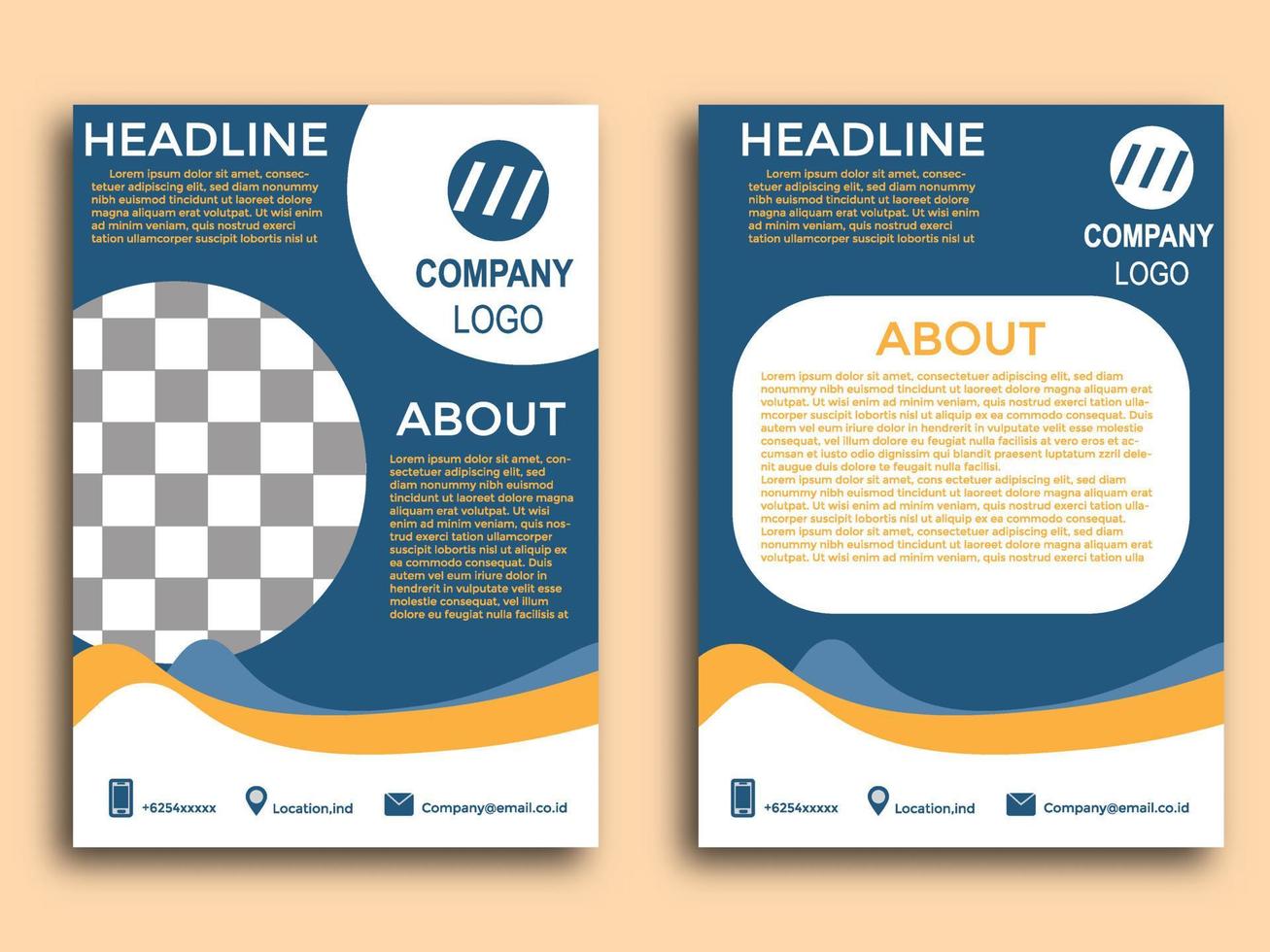 poster flyer pamphlet brochure cover design layout space for photo background, vector template in A4 size