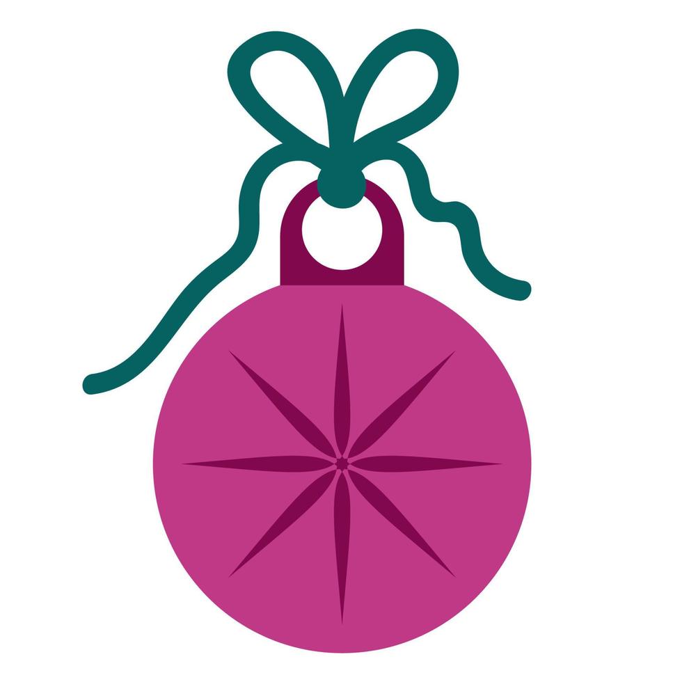 Christmas ornaments and new year bauble. vector