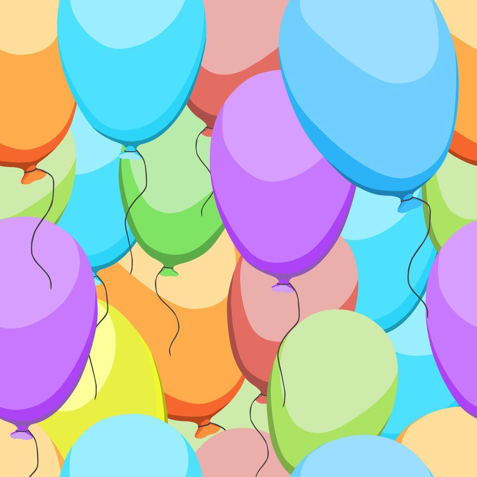 Colorful pary balloons vector