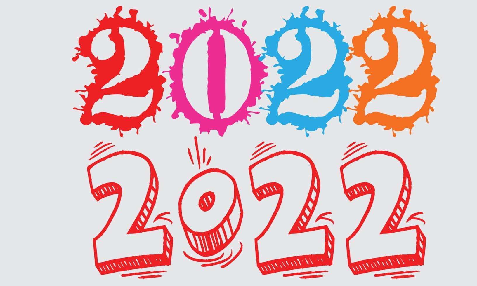 feliz año nuevo 2022 vector libre diseño png