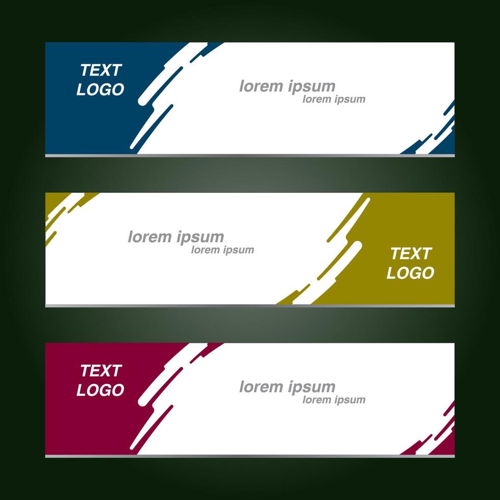 abstract and modern banner background vector