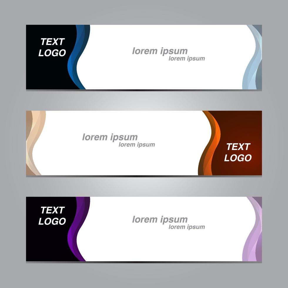 abstract and modern banner background vector
