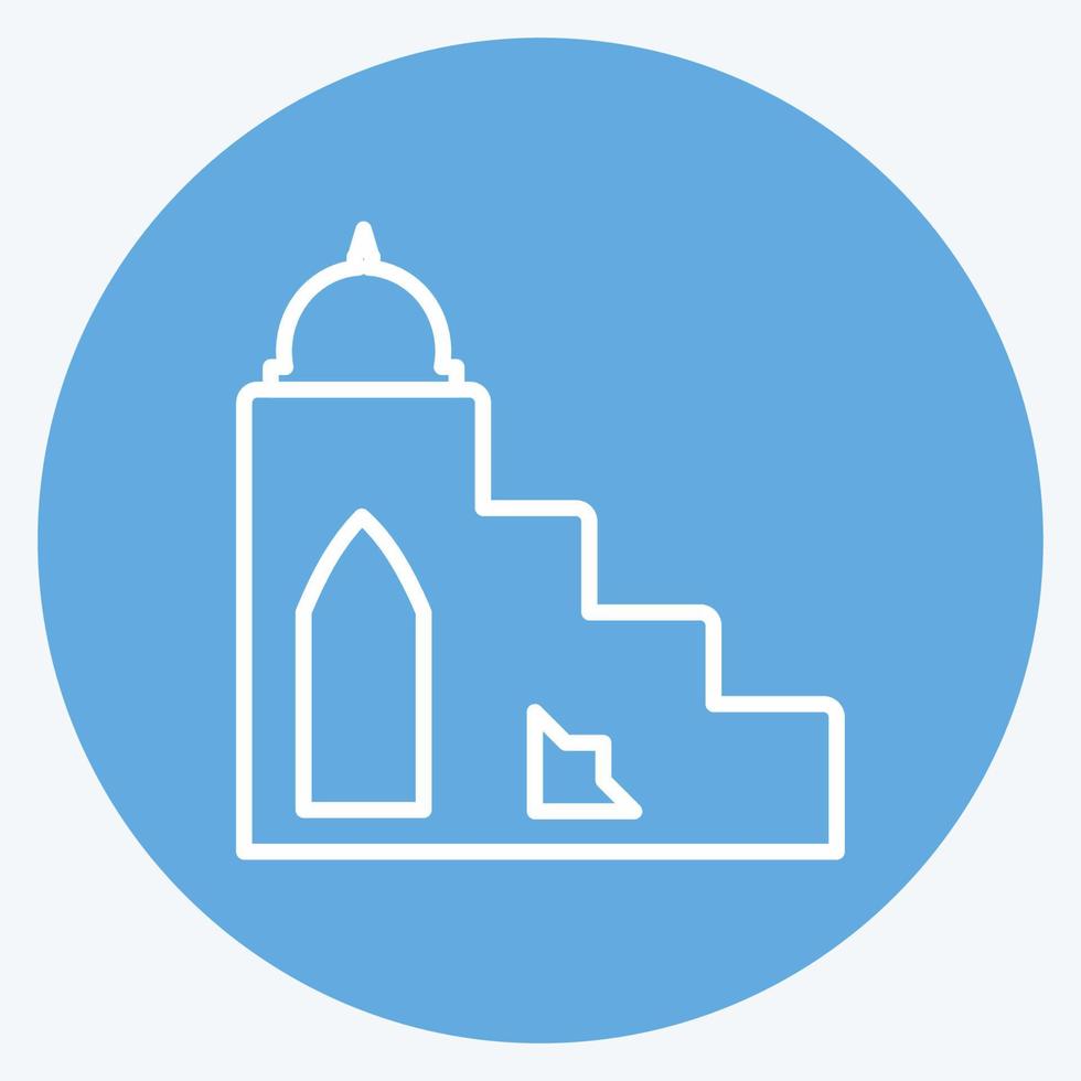 Icon Mimbar - Blue Eyes Style - Simple illustration vector