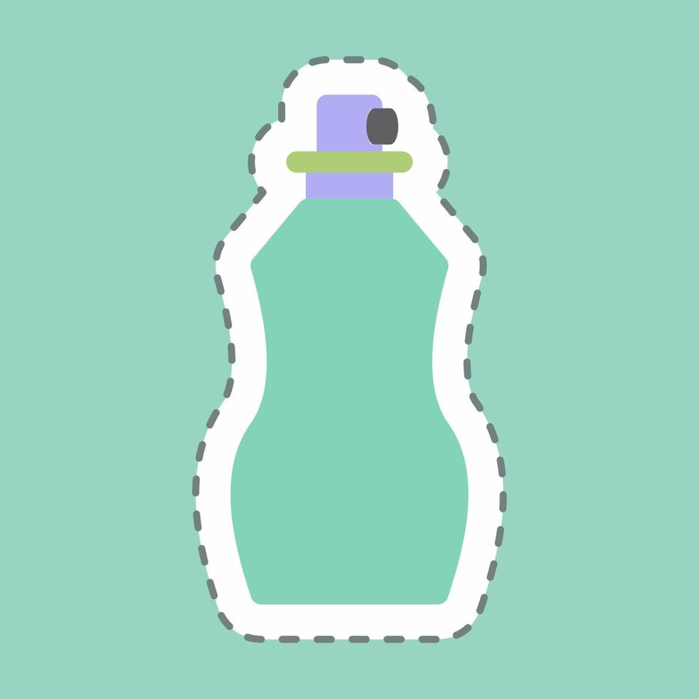 Sticker Perfume 2, Line Cut - simple illustration, good for prints , announcements, etc vector