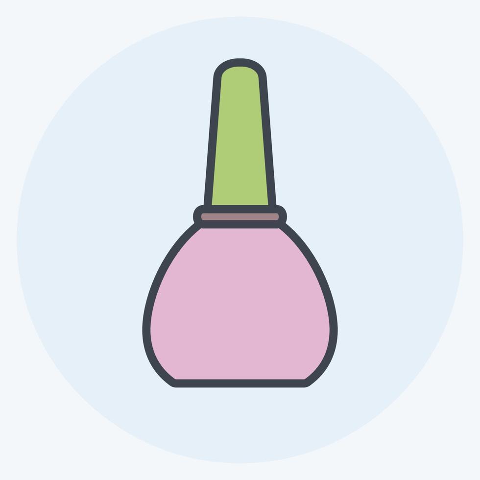 Icon Nail color - Color Mate Style - simple illustration, good for prints , announcements, etcp vector