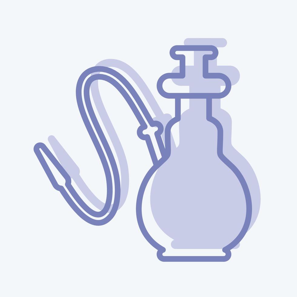 icono de cachimba - estilo de dos tonos - ilustración simple vector