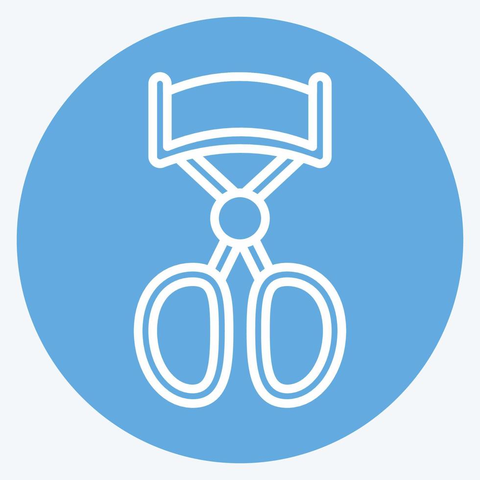 Icon Eyelash Curler - Blue Eyes Style - simple illustration, good for prints , announcements, etc vector