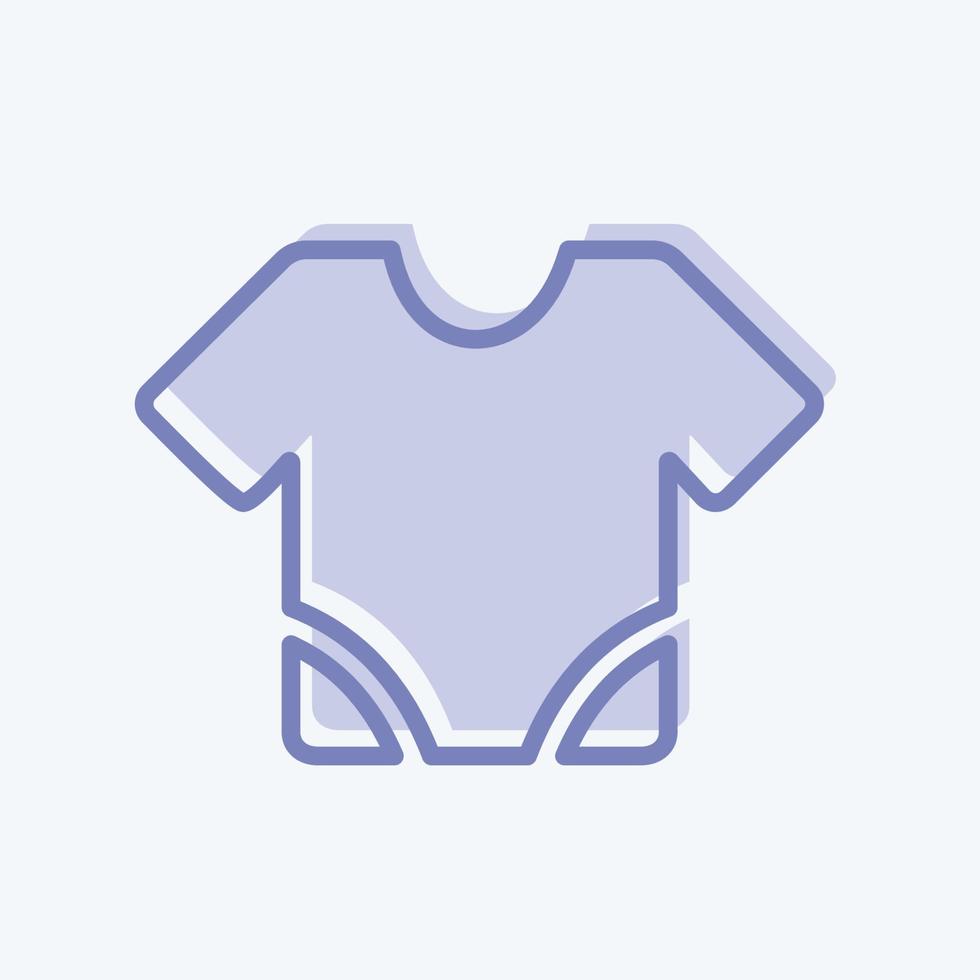 Icon Baby Shirt - Two Tone Style - Simple illustration vector