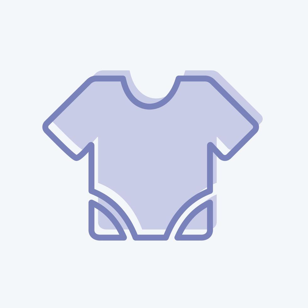 Icon Baby Shirt - Two Tone Style - Simple illustration vector