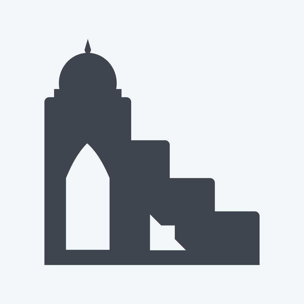 Icon Mimbar - Glyph Style - Simple illustration vector