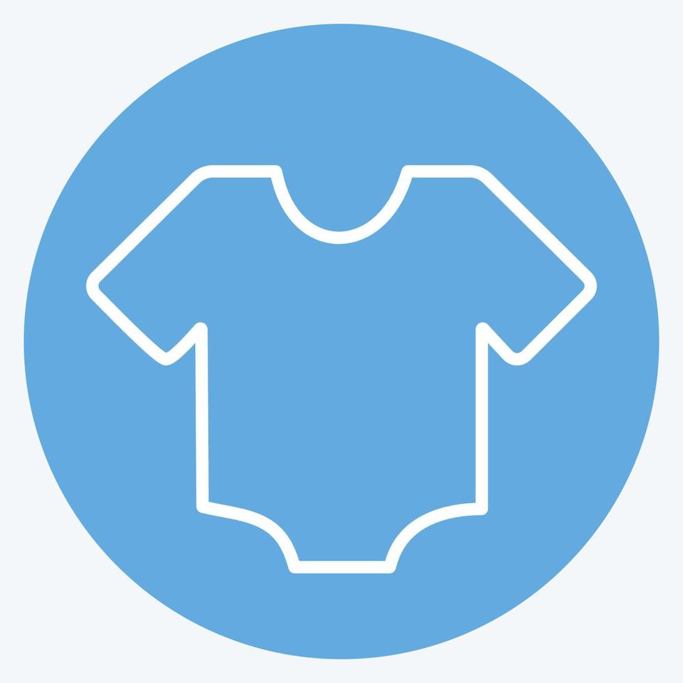 camisa de icono - estilo de ojos azules - ilustración simple vector