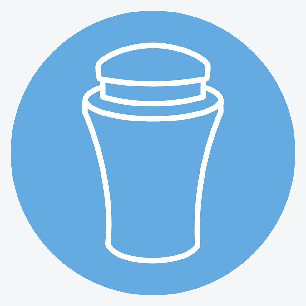 Icon Cream Bottle - Blue Eyes Style - simple illustration, good for prints , announcements, etc vector