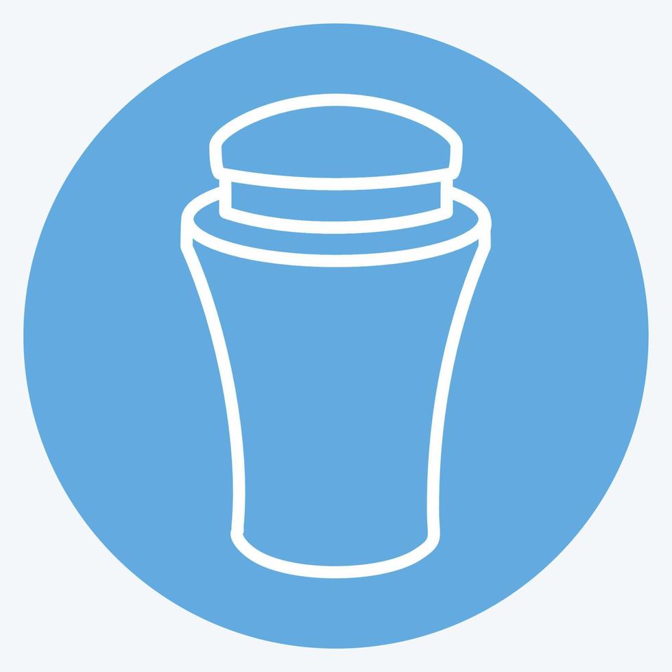 Icon Cream Bottle - Blue Eyes Style - simple illustration, good for prints , announcements, etc vector