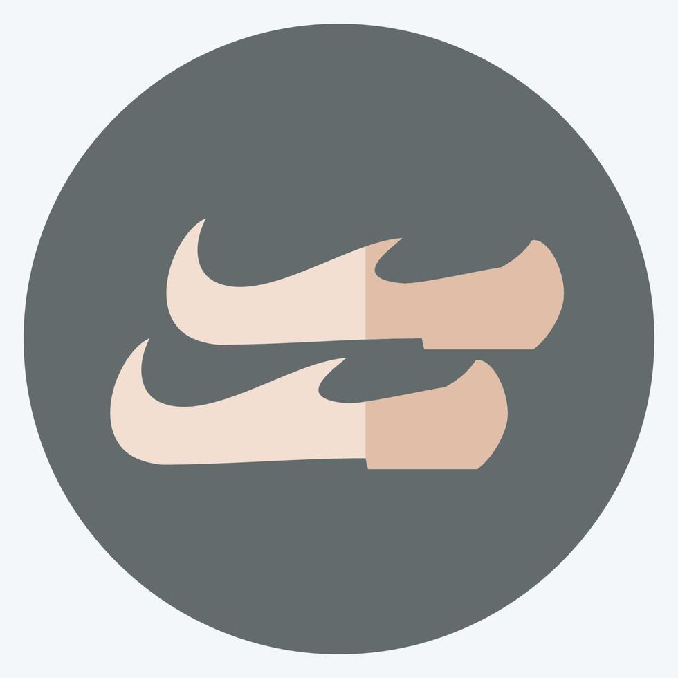 Icon Arabic Shoes - Flat Style - Simple illustration vector