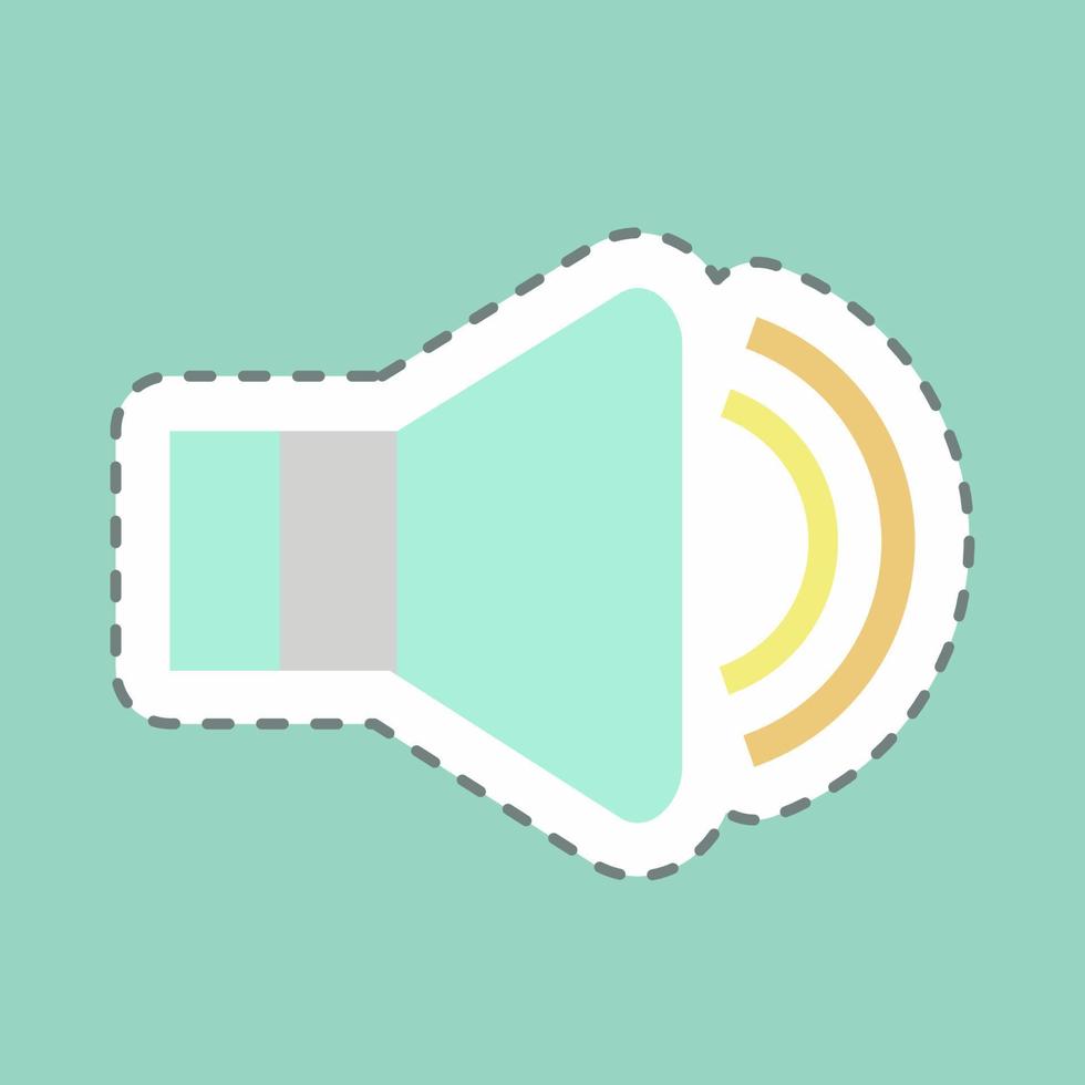 Sticker Full Volume, Line Cut - Simple illustration, Good for Prints , Announcements, Etc vector