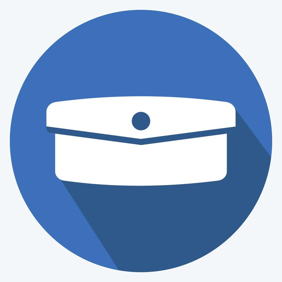 Icon Hand Clutch - Long Shadow Style - simple illustration, good for prints , announcements, etc vector
