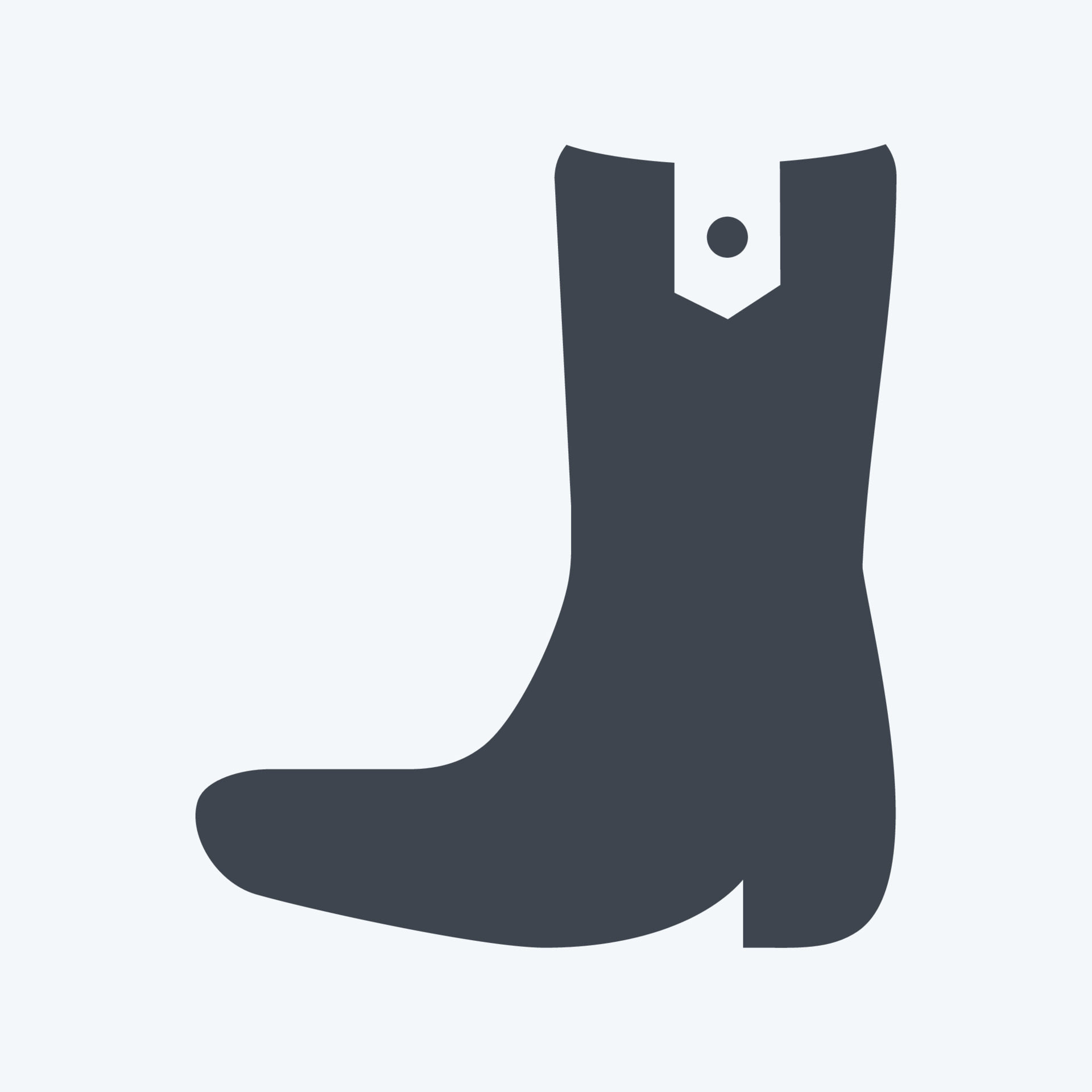 Icon Cowboy Boot - Glyph Style - Simple illustration, Good for Prints ...