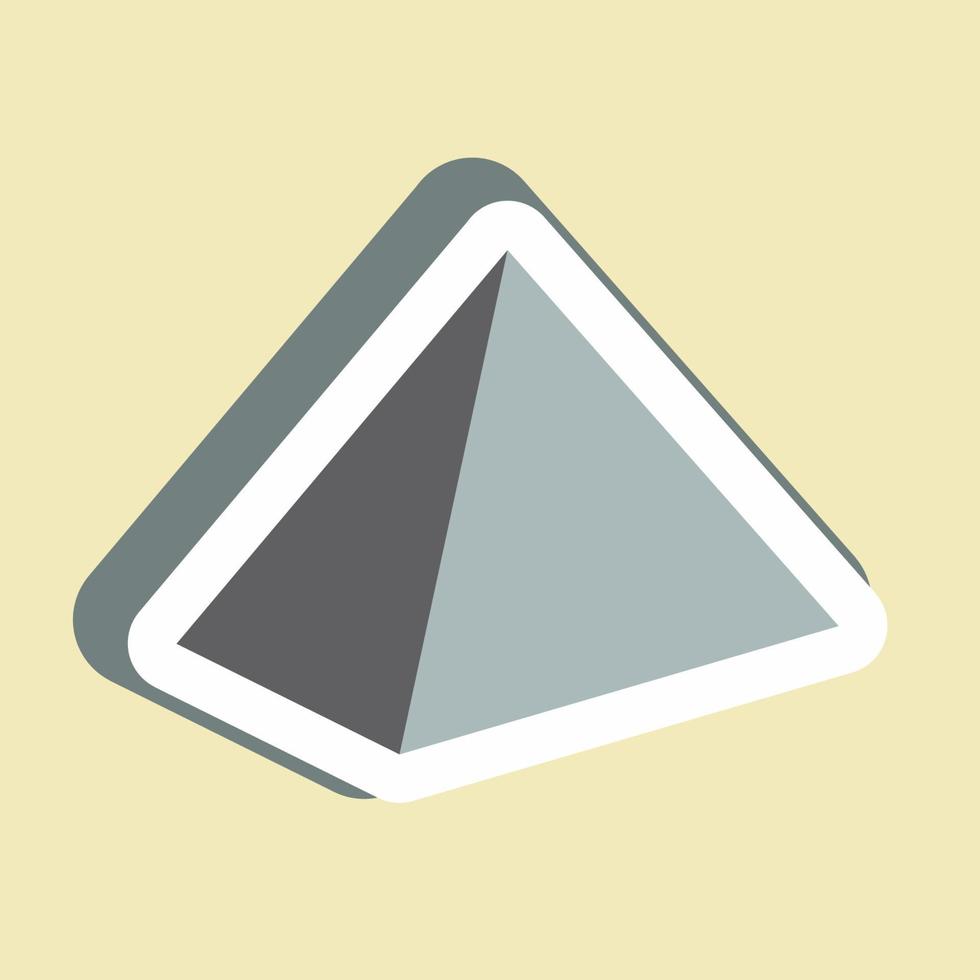 Sticker Pyramid - Simple illustration vector