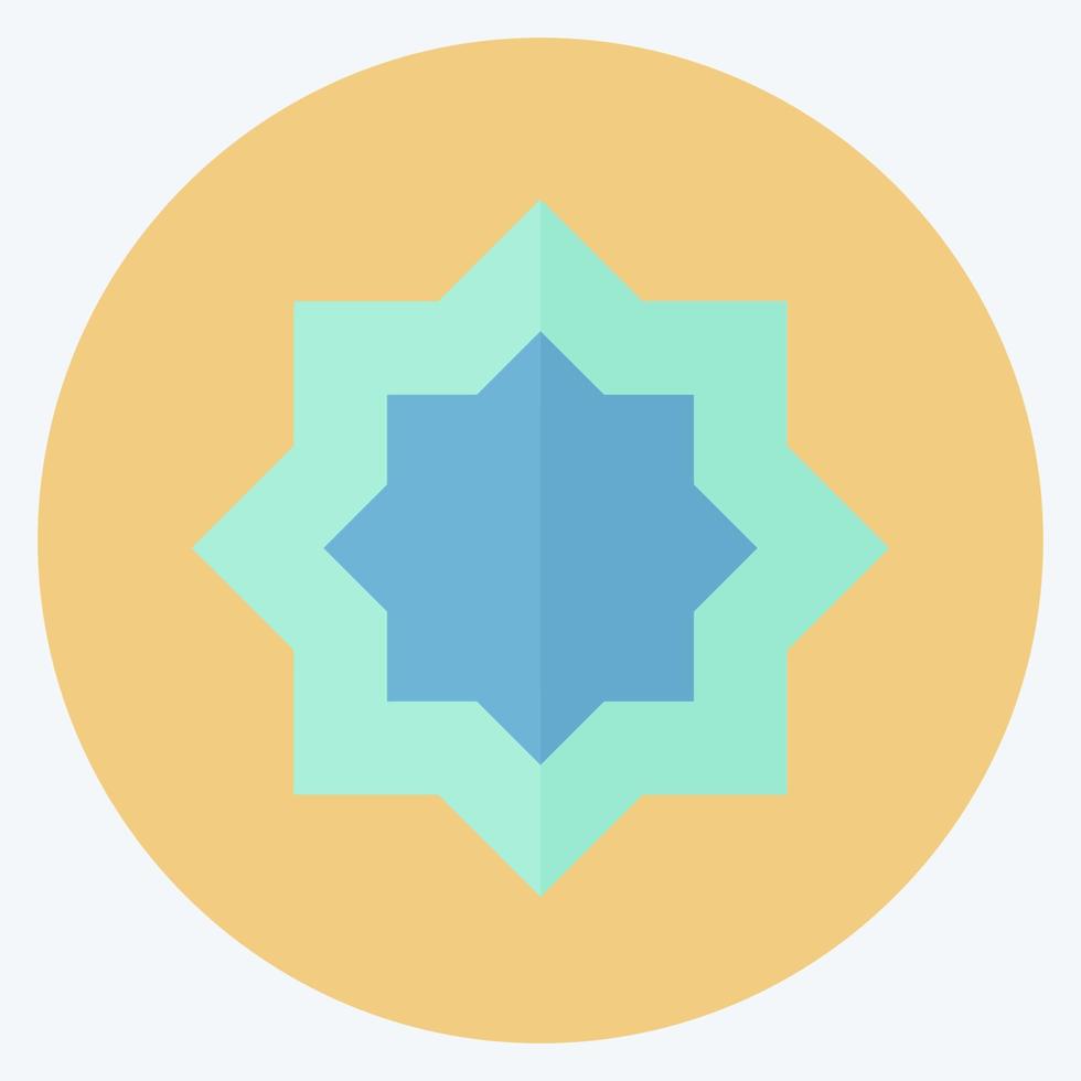 Icon Islamic Star - Flat Style - Simple illustration vector