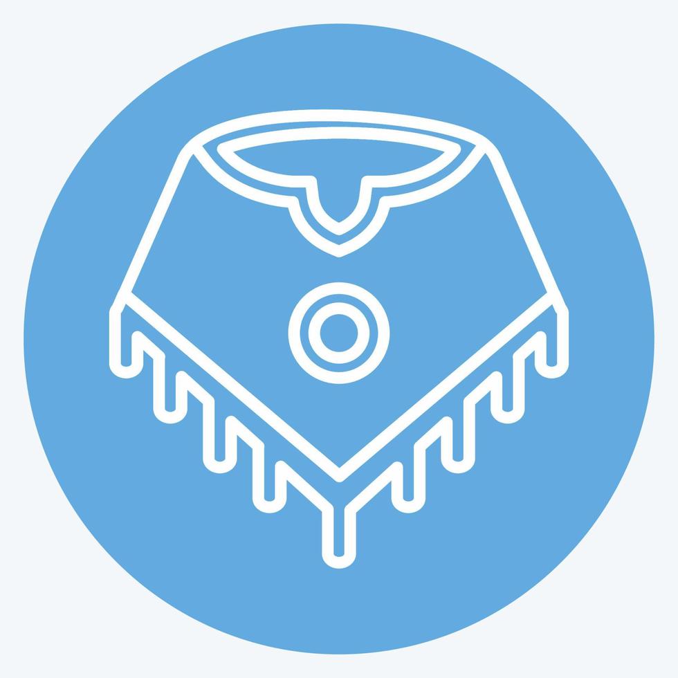 Icon Pooncho - Blue Eyes Style - Simple illustration, Good for Prints , Announcements, Etc vector