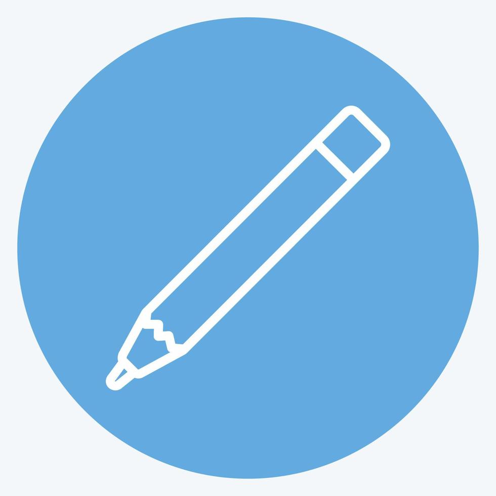 Icon Eye pencils - Blue Eyes Style - simple illustration, good for prints , announcements, etc vector