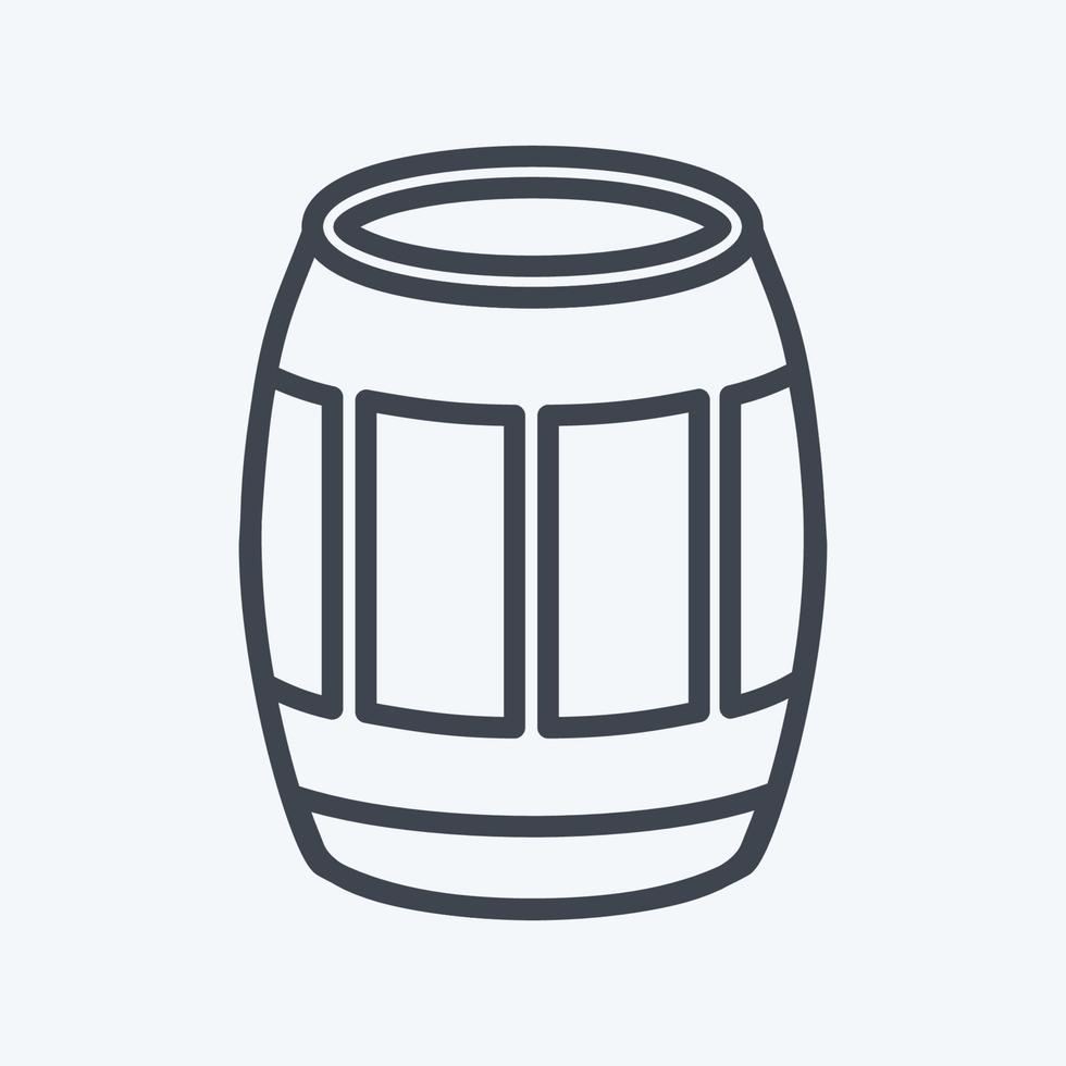Icon Barrel - Line Style - Simple illustration, Good for Prints , Announcements, Etc vector