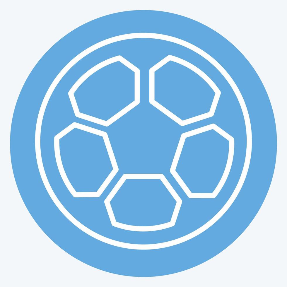 Icon Football - Blue Eyes Style - Simple illustration vector
