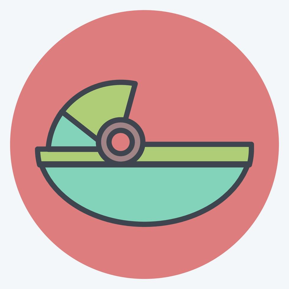 Icon Baby Carrier - Color Mate Style - Simple illustration vector