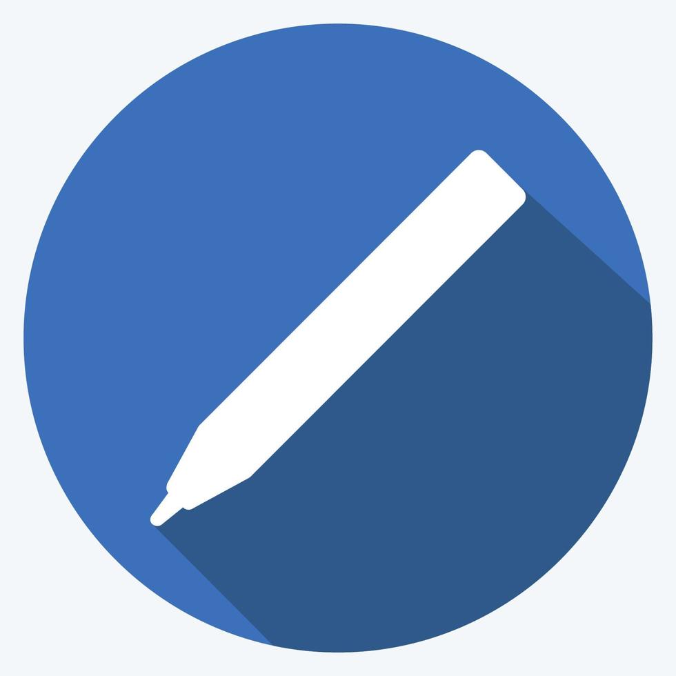 Icon Eye pencils - Long Shadow Style - simple illustration, good for prints , announcements, etc vector