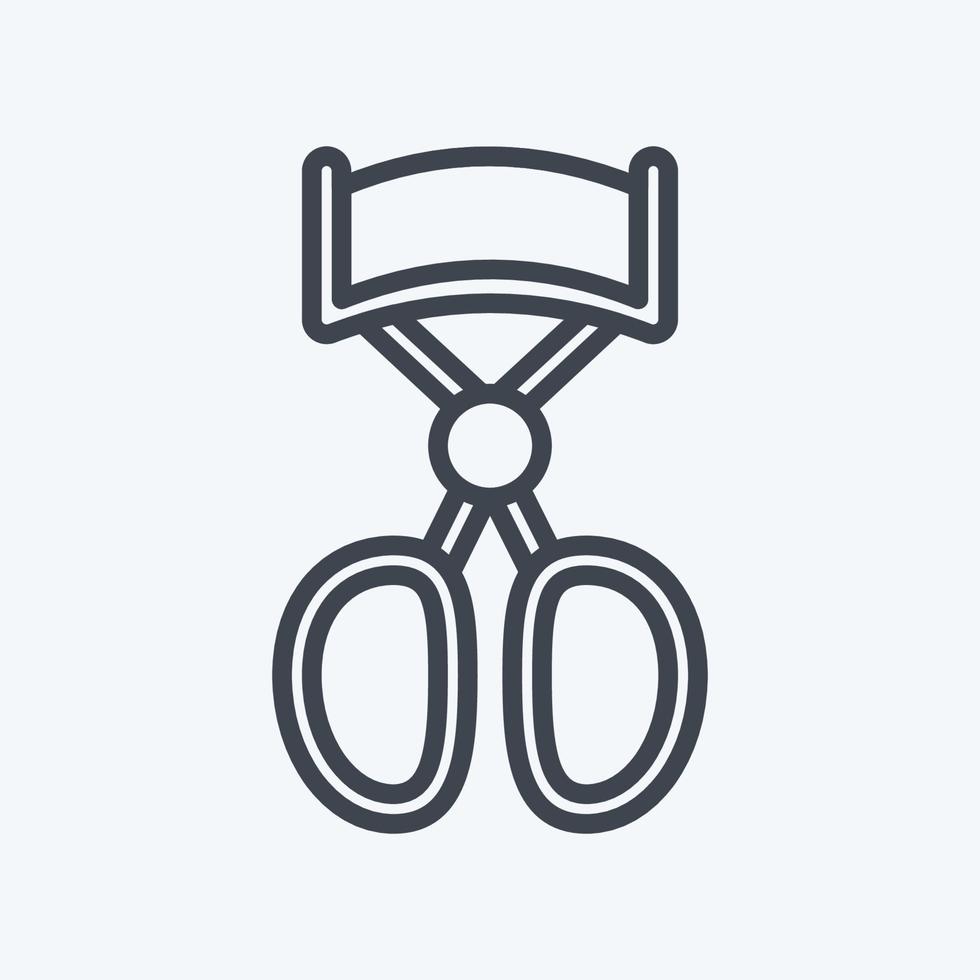 Icon Eyelash Curler - Line Style - simple illustration, good for prints , announcements, etc vector