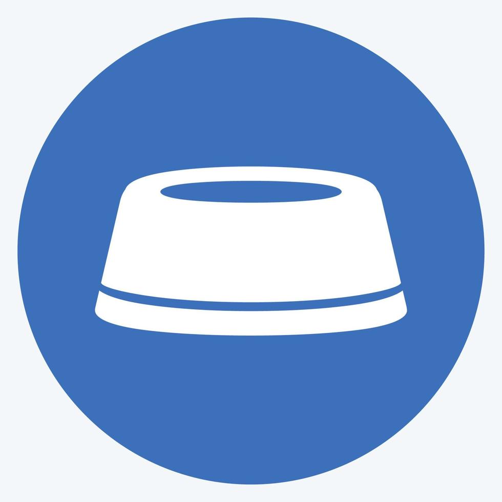 Icon Cap - Long Shadow Style - Simple illustration vector