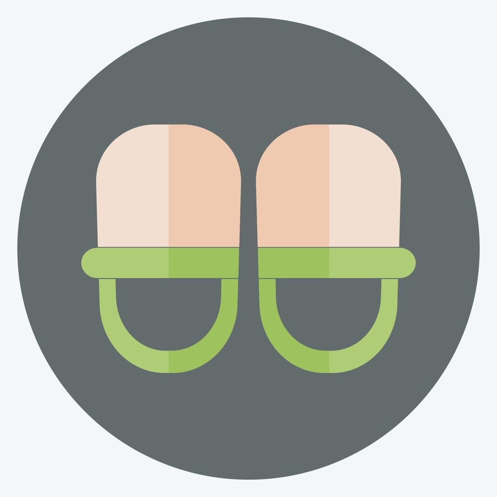 Icon Baby Shoes - Flat Style - Simple illustration vector