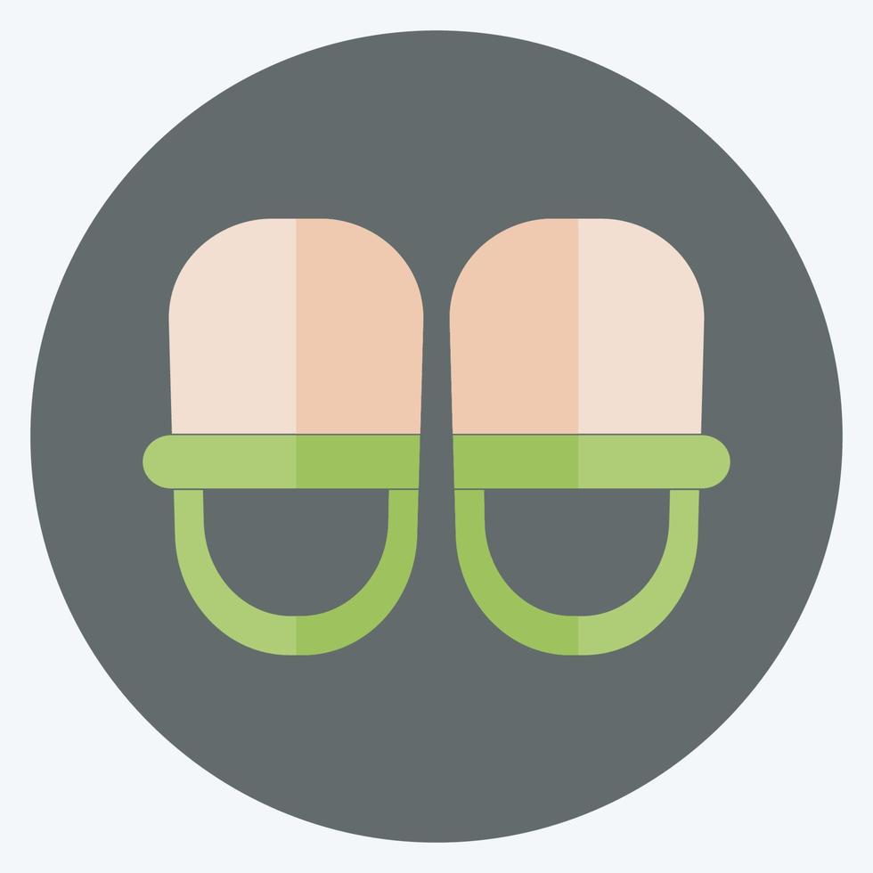 Icon Baby Shoes - Flat Style - Simple illustration vector