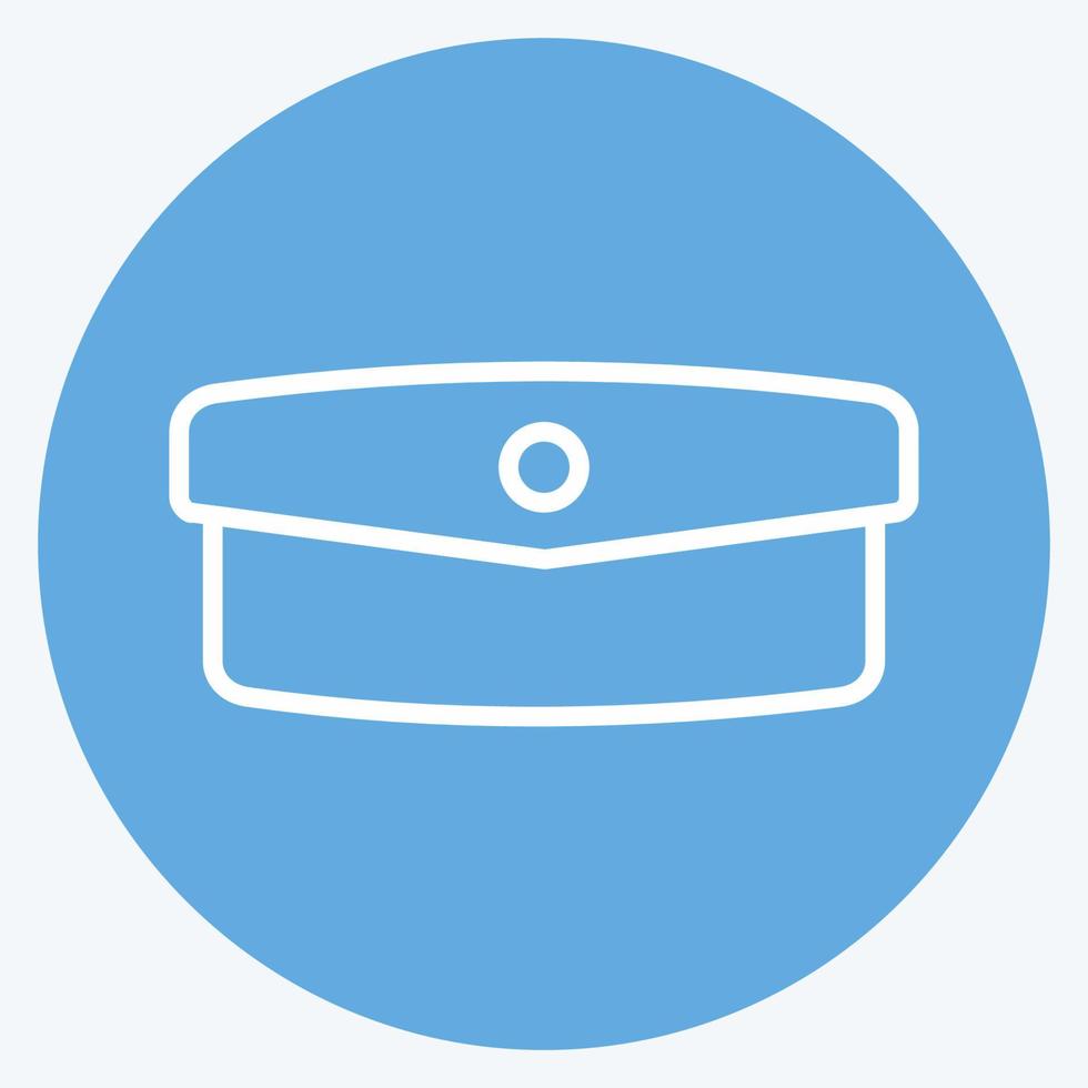 Icon Hand Clutch - Blue Eyes Style - simple illustration, good for prints , announcements, etc vector