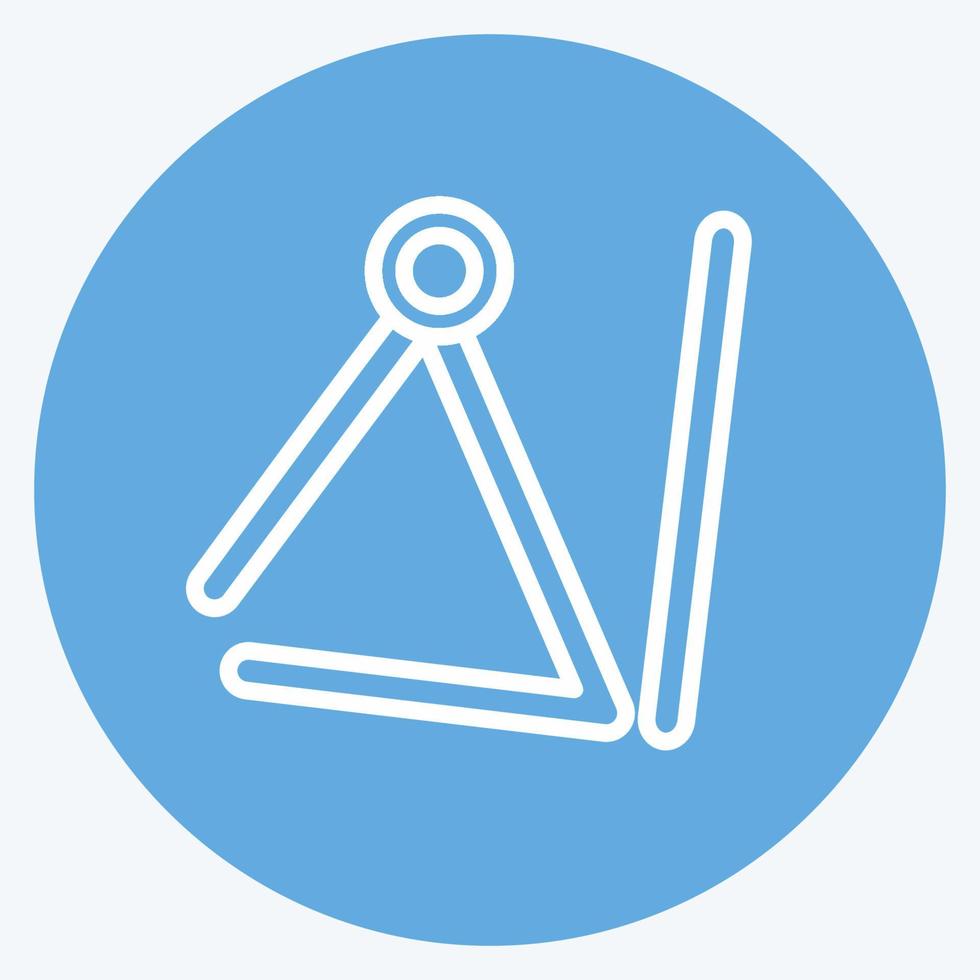 Icon Triangle - Blue Eyes Style - Simple illustration, Good for Prints , Announcements, Etc vector