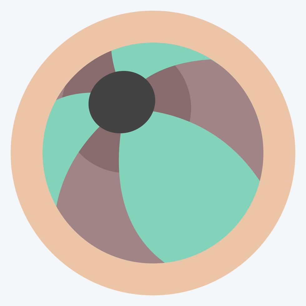 Icon Ball - Flat Style - Simple illustration vector