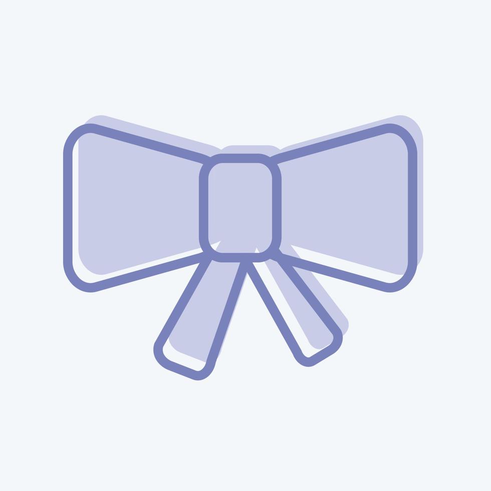 Icon Ribbon - Two Tone Style - Simple illustration vector