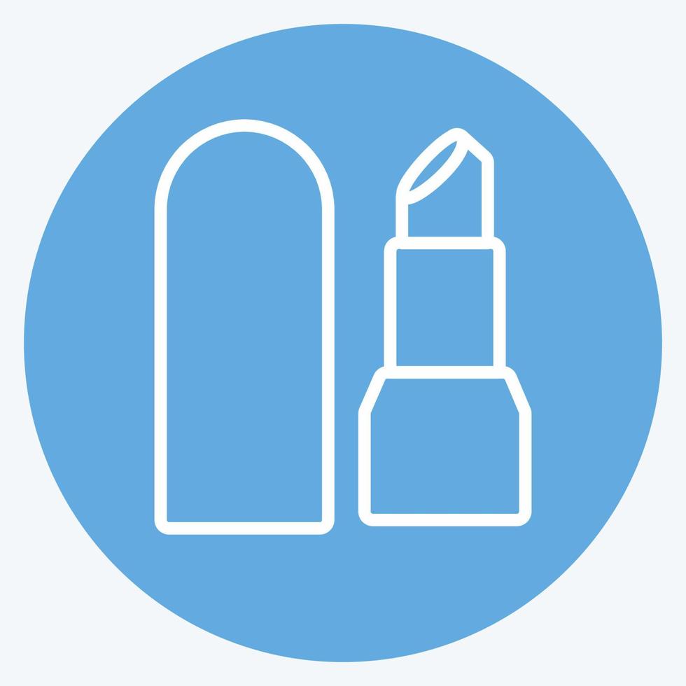 Icon Lipstick - Blue Eyes Style - simple illustration, good for prints , announcements, etc vector