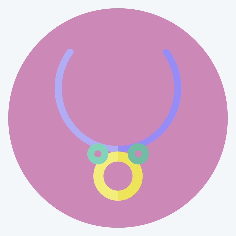 Icon Neckalce - Flat Style - simple illustration, good for prints , announcements, etc vector