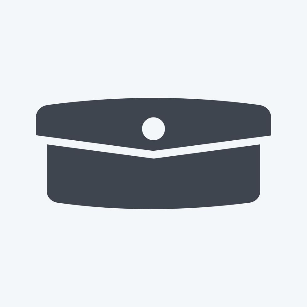 Icon Hand Clutch - Glyph Style - simple illustration, good for prints , announcements, etc vector