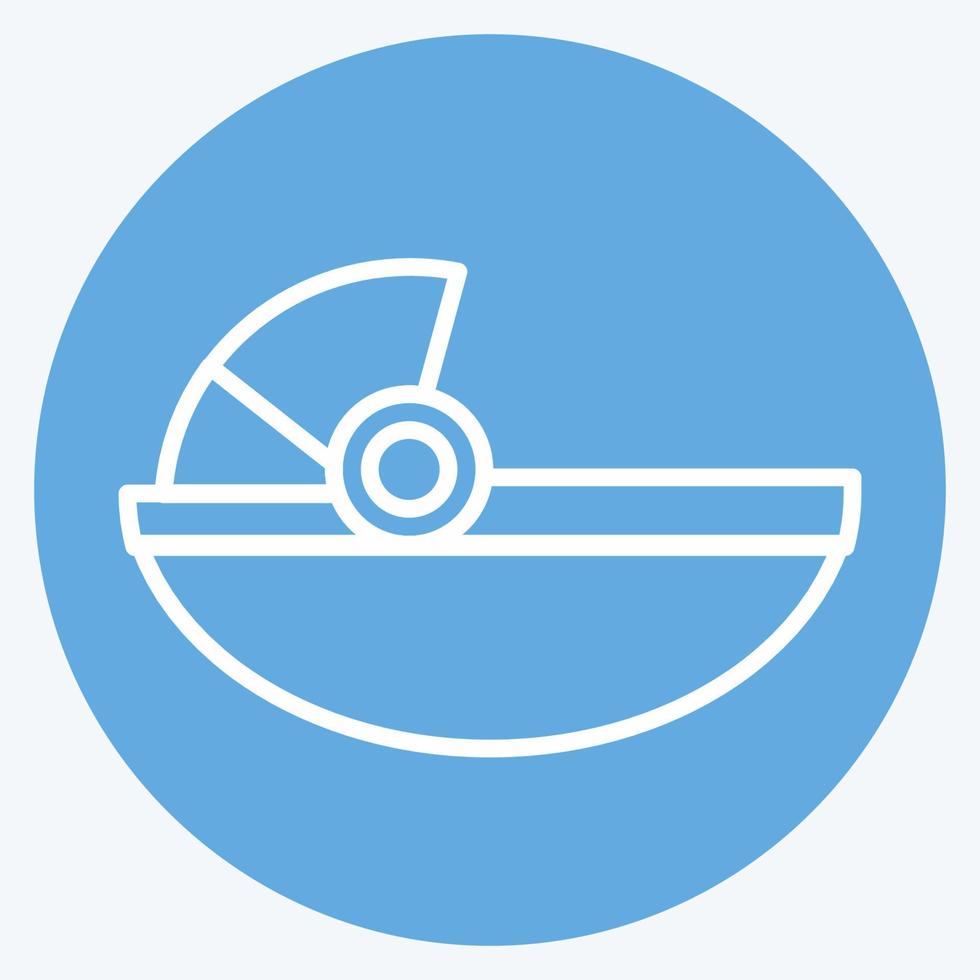 Icon Baby Carrier - Blue Eyes Style - Simple illustration vector