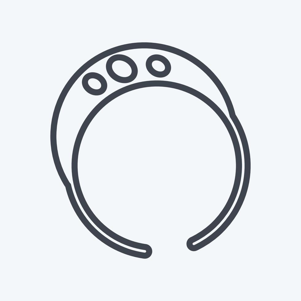 pulsera de icono - estilo de línea - ilustración simple, buena para impresiones, anuncios, etc. vector