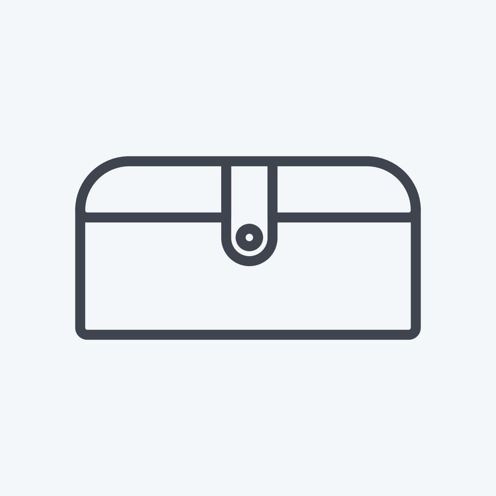 Icon Purse - Line Style - simple illustration, good for prints , announcements, etc vector