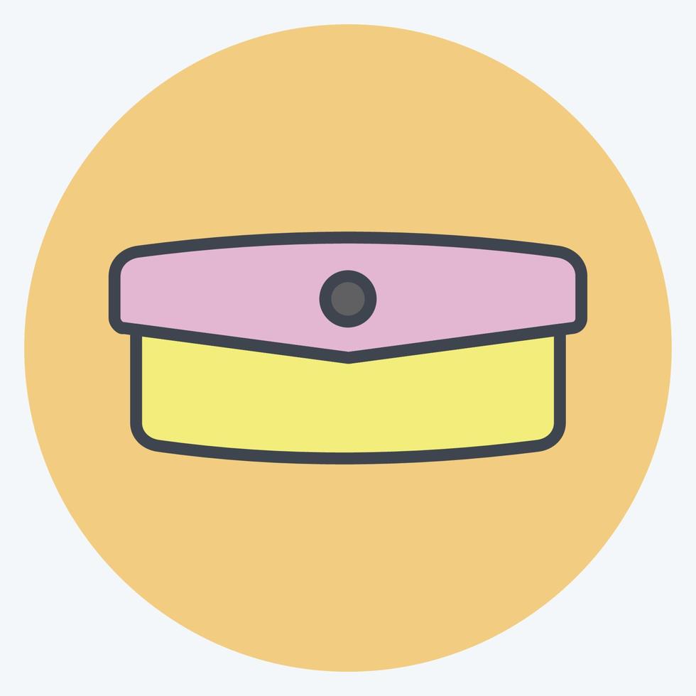 Icon Hand Clutch - Color Mate Style - simple illustration, good for prints , announcements, etc vector