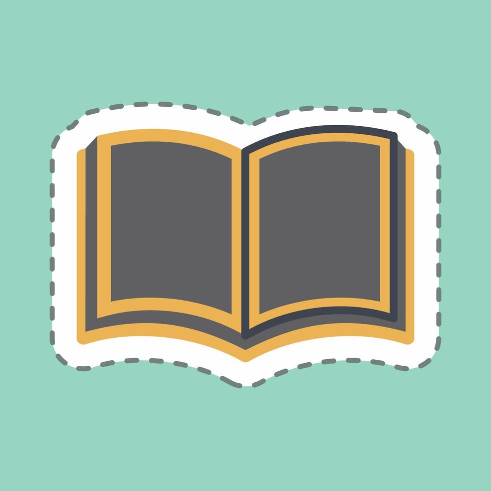 Sticker Holy Book - Line Cut - Simple illustration vector