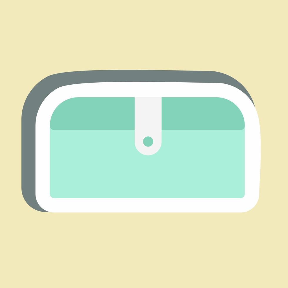 Sticker Purse - simple illustration, good for prints , announcements, etc vector