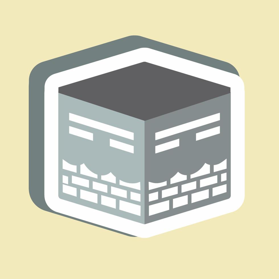 Sticker Khana Kaba - Simple illustration vector