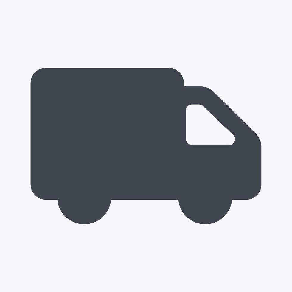 Icon Toy Truck - Glyph Style - Simple illustration vector