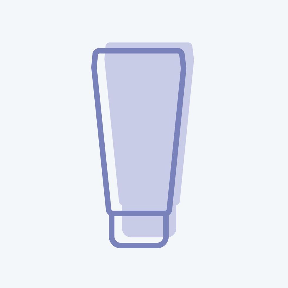 crema de icono en tubo - estilo de dos tonos - ilustración simple, buena para impresiones, anuncios, etc. vector