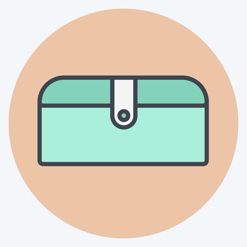 bolso de icono - estilo de color mate - ilustración simple, bueno para impresiones, anuncios, etc. vector